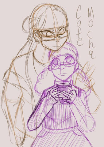 Cafe Mocha-cover sketch 2 Digital-Clip Studio Paint