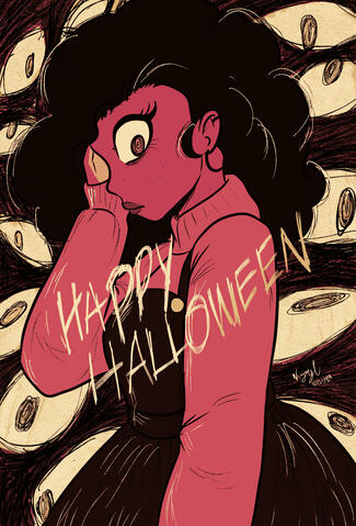 Cafe Mocha Halloween cover Digital-Clip Studio Paint