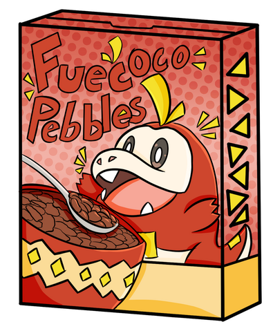 PokéSticker-Fuecoco Digital-Clip Studio Paint