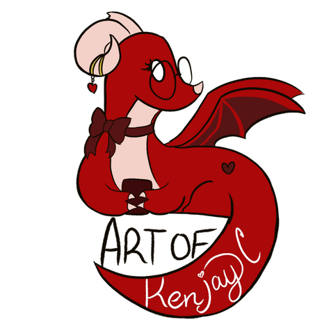 Art of Kenjay Logo Design- Chilling Dragon Digital-Clip Studio Paint