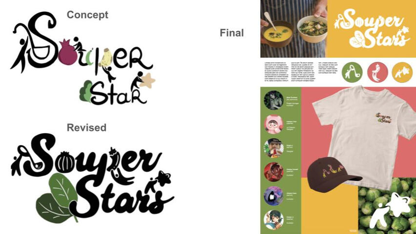 Souper Stars logo and team Digital-Clip Studio Paint