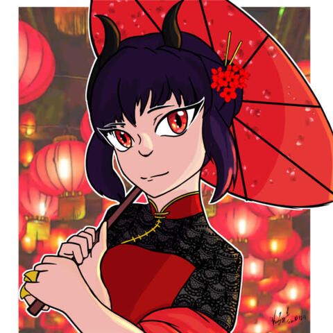 Year of Dragon- The Qi Lolita Digital-Clip Studio Paint